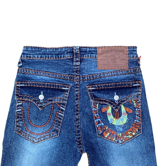 BNWT Vintage Embroidered True Religion Jeans Size 30 Relaxed Straight - Picture 5 of 9
